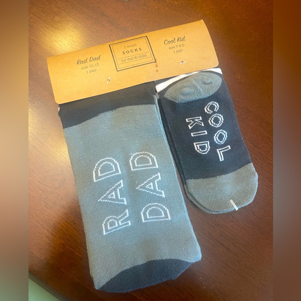 Father (Size 10-13) & Son (Size 7-8.5) Matching Sox - 1 pair - CLEARANCE❗️